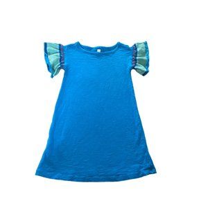 Tea Collection USA Striped Ruffle Sleeve Knit Dress Size 5